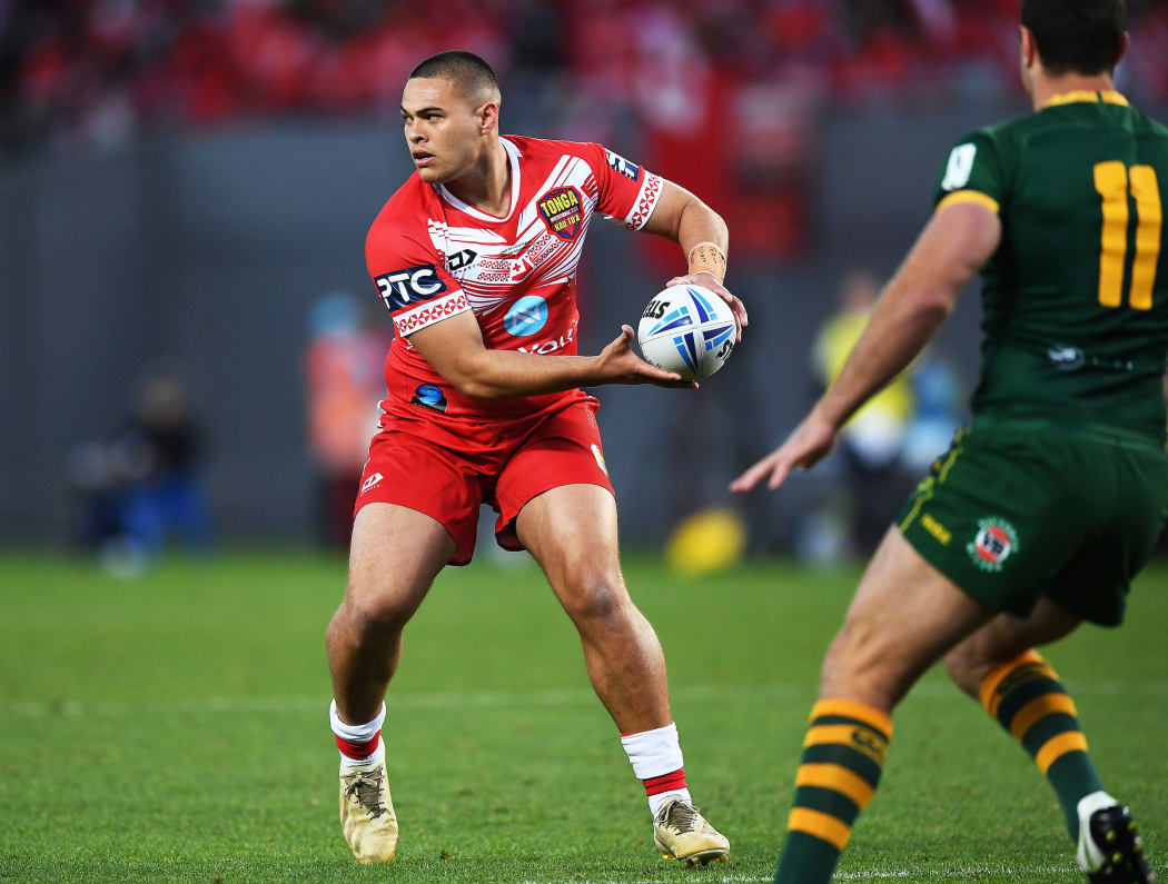 Tui Lolohea directed play from the halves for the Tonga XIII