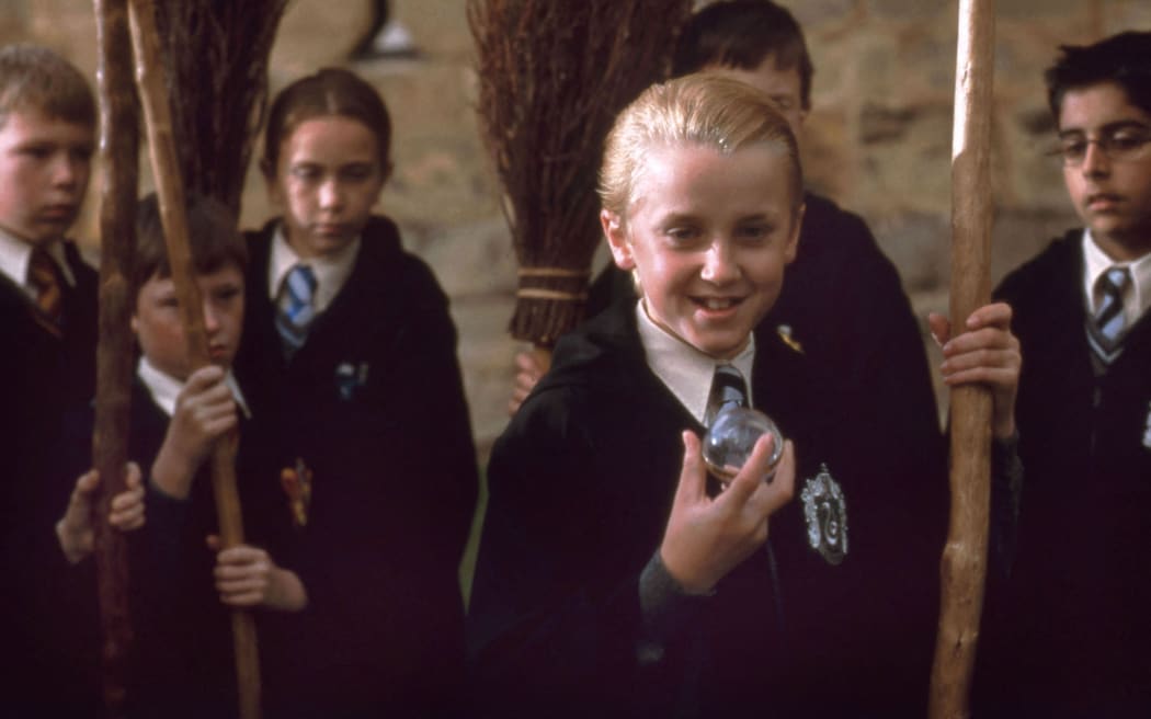 Tom Felton as Draco Malfoy in Harry Potter and the Sorcerer's Stone (2001), directed by Chris Columbus.