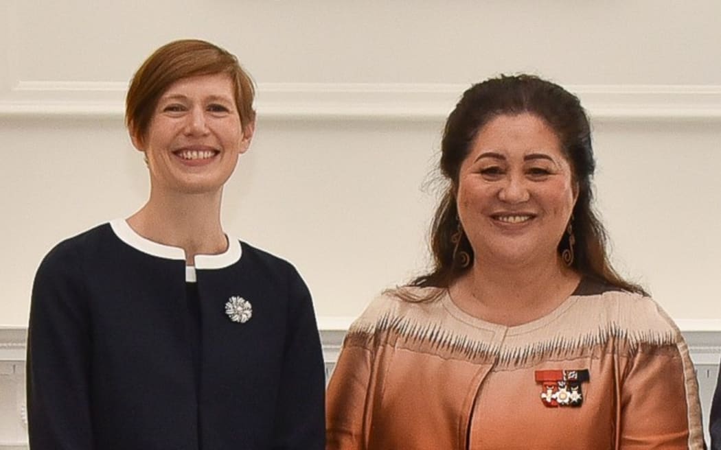 British High Commissioner to New Zealand Iona Thomas and Governor-General Dame Cindy Kiro at the Credentials Ceremony on 10 August 2022.