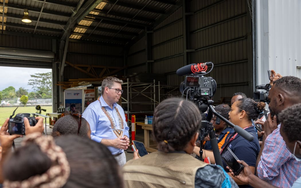 The Honourable Pat Conroy, Minister for International Development at a door stop with Solomon Islands media in Honiara, Solomon Islands on July 26, 2023.

The Honourable Pat Conroy Minister for International Development and the Pacific and Minister for Defence Industry visited the Solomon Islands between July 24 to 26, 2023. Minister Conroy visited the Solomon Islands to continue deepening the relationship between the two countries. The visit coincides with the 20th anniversary of the establishment of the Regional Assistance Mission to Solomon Islands (RAMSI), when the Pacific family came together to successfully restore peace and security in Solomon Islands. Australia is Solomon Islands' largest bilateral development partner, and the two countries are working together across all areas of society and the economy, delivering jobs and building prosperity for Solomon Islands and its people.

Minister Conroy met with my ministerial counterparts in the Solomon Islands Government to exchange views on our...