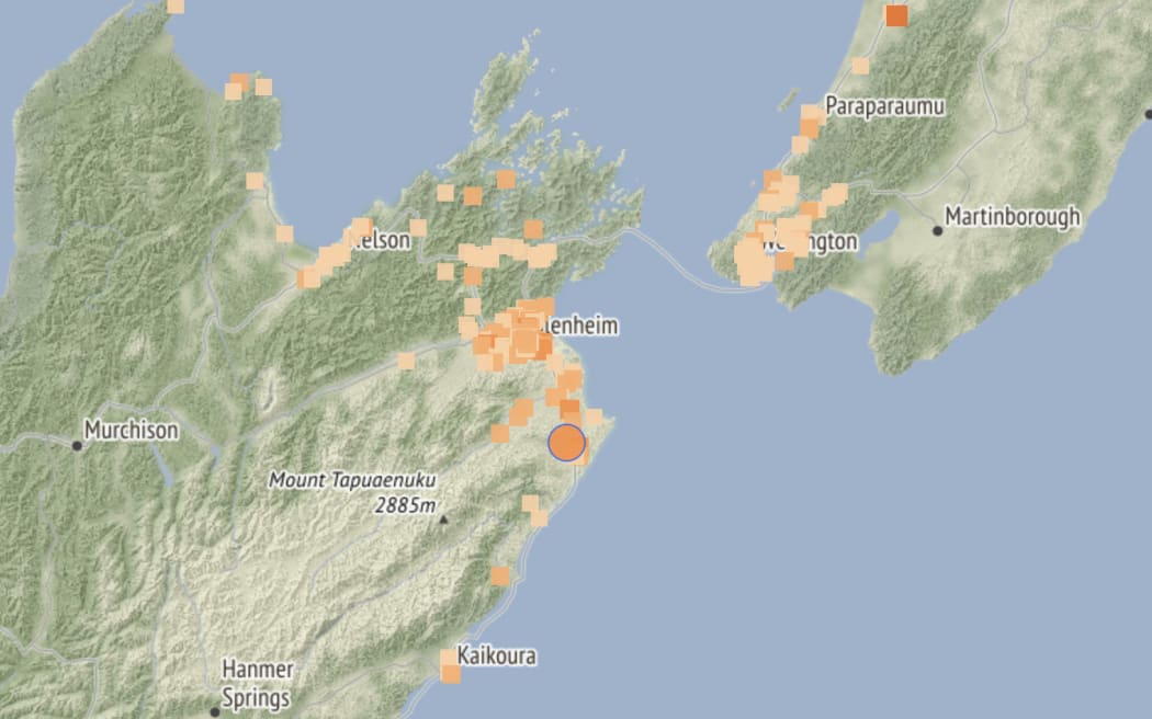 A moderate earthquake was felt in Seddon on Friday afternoon.