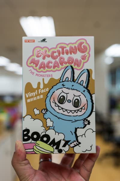 A blind box of Labubu Exciting Macaron Blinded Box at a store in Bangkok, Thailand.