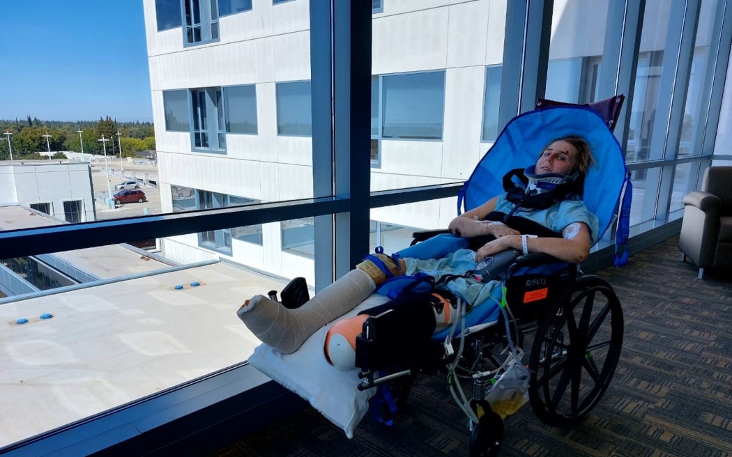 Anna Parsons' foot had to be amputated following the accident and she faces a long road to recovery, but says her body is healing fast.