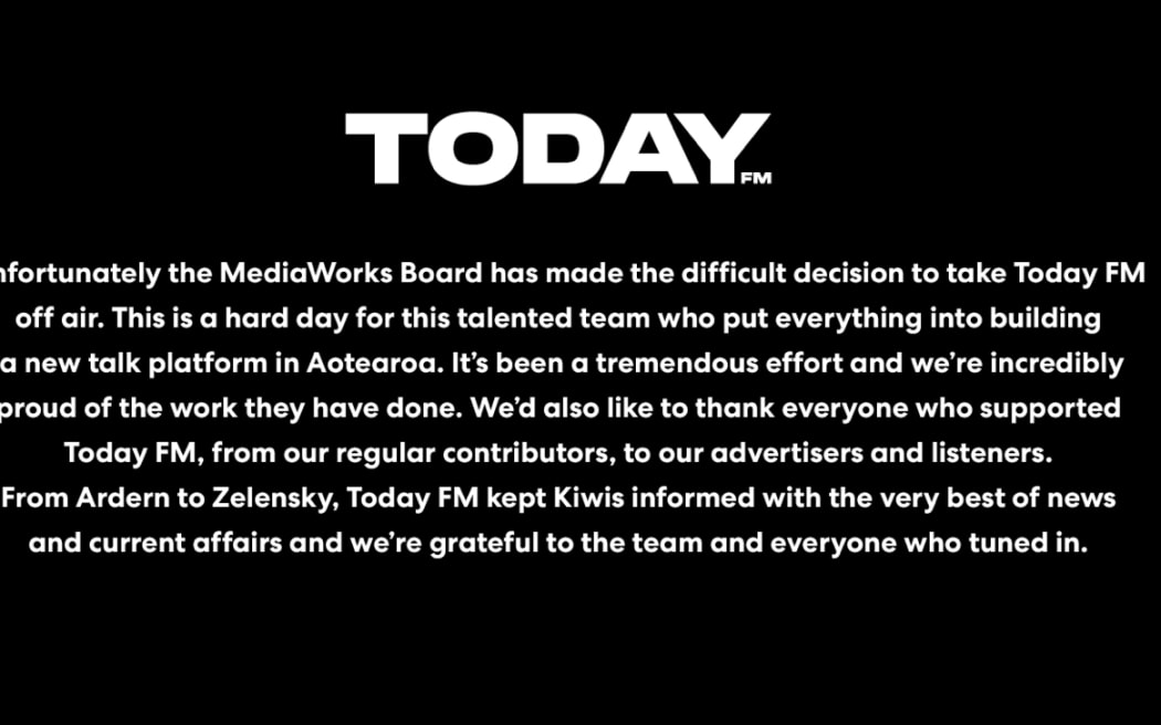 Today FM posted this announcement this evening.