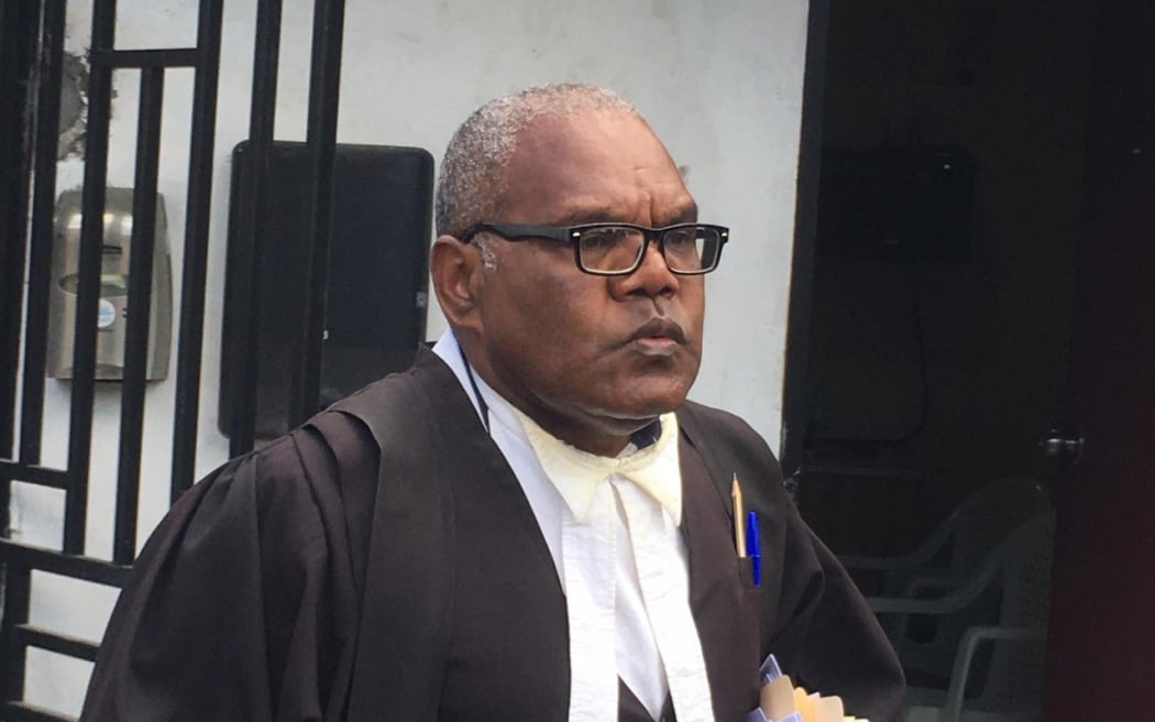 Edward Nalial, the lawyer for the 27 signatories of the constitutional challenge against the dissolution of Vanuatu's parliament ahead of a scheduled motion of no confidence against the prime minister in parliament. August 2022