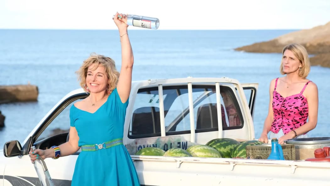 Still from the 2022 French comedy film Two Tickets to Greece.