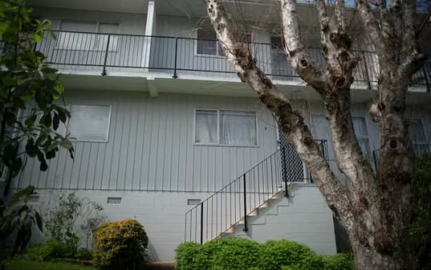 Rachel was found at the foot of these stairs to her Mt Eden flat.