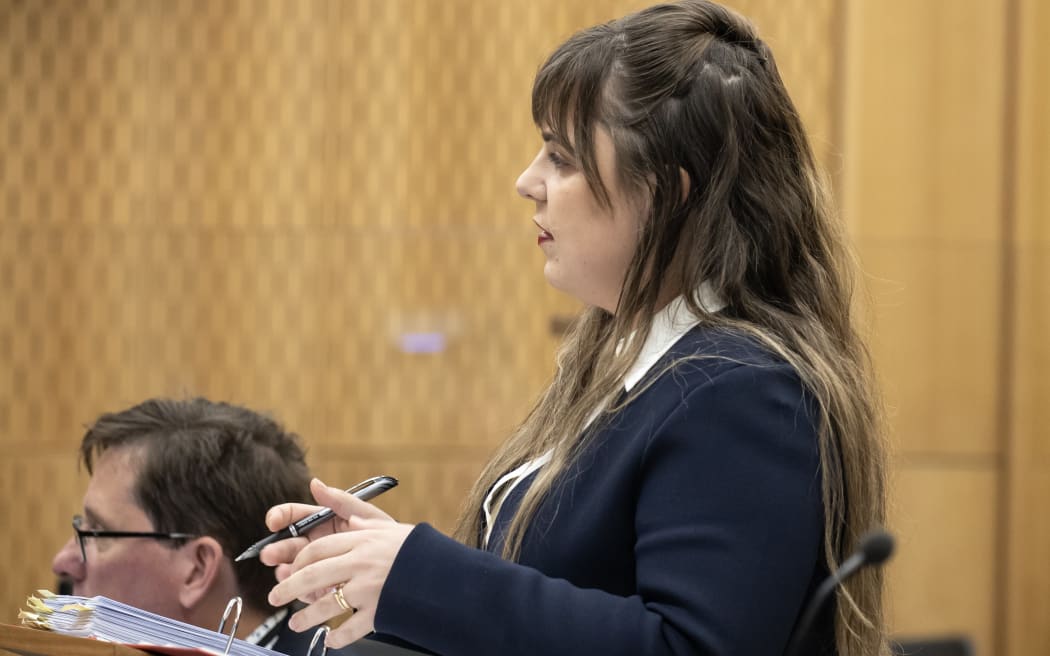 27th October 2023 Iain McGregor/The Press/Pool
Christchurch Masjidain Attack Coronial hearing.
Abigail van Echten - Counsel assisting the Coroner cross-examines witness Constable Dara Taylor (Police).