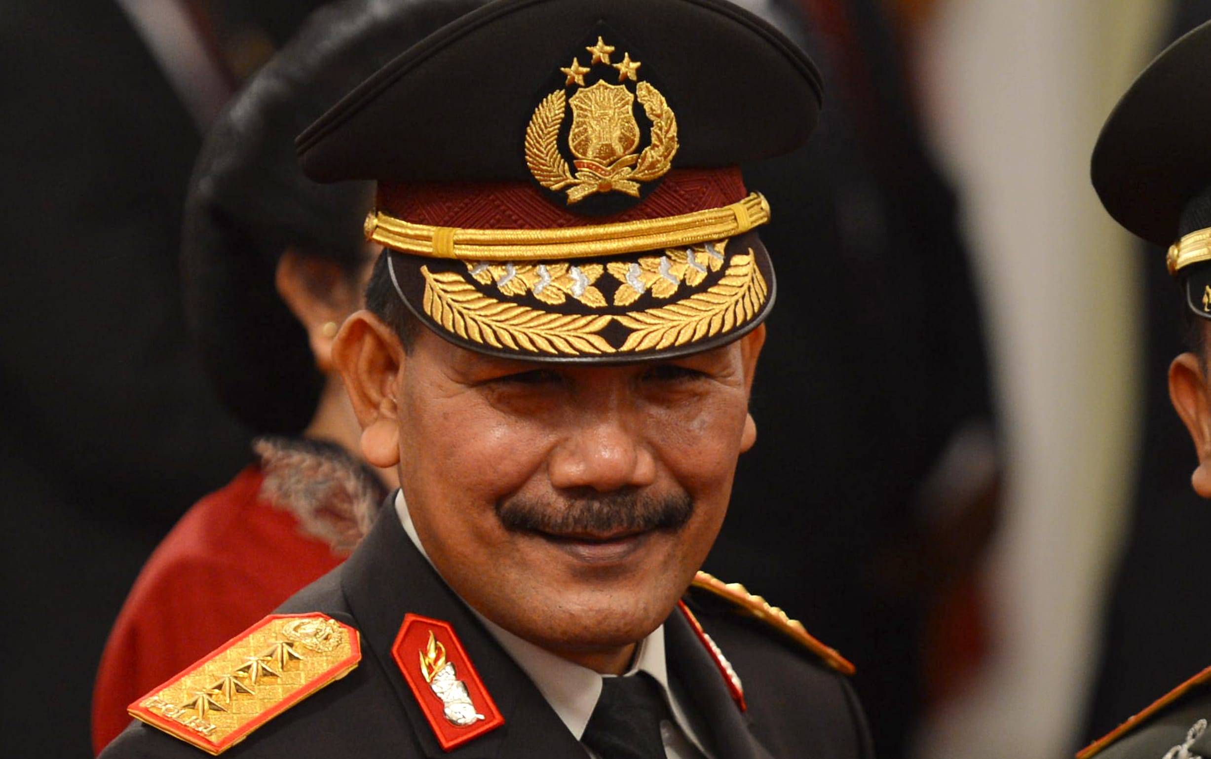 Indonesia's new national police chief, Police General Badrodin Haiti