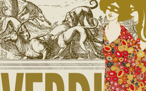 Poster for the Wellington Opera production of Verdi's "A Masked Ball".