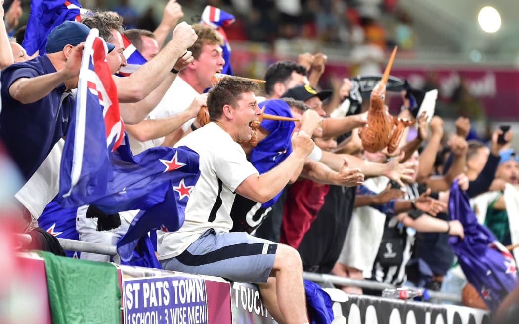 Chris Wood’s goal is dis-allowed New Zealand All Whites v Costa Rica, FIFA World Cup 2022 play-off match at Ahmad Bin Ali Stadium, Qatar on 14 June 2022.
 © Photo: Tom Kirkwood/www.photosport.nz