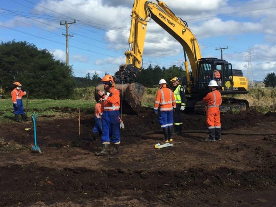 The site of the pipeline leak.