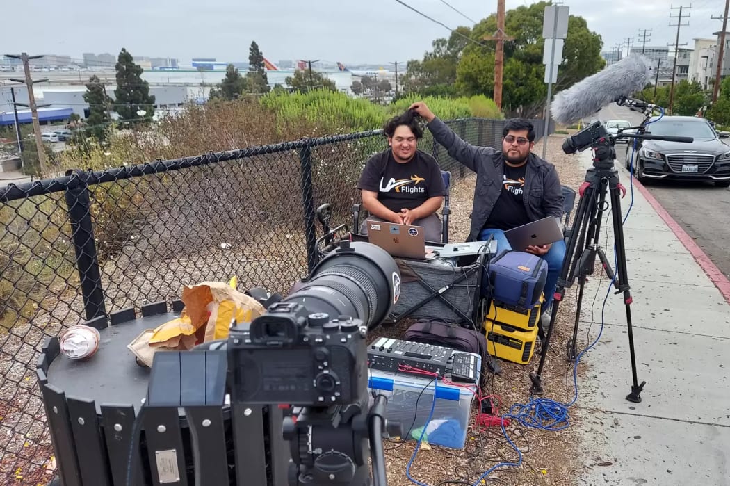 Peter & Josh Solorzano set up for LA Flights