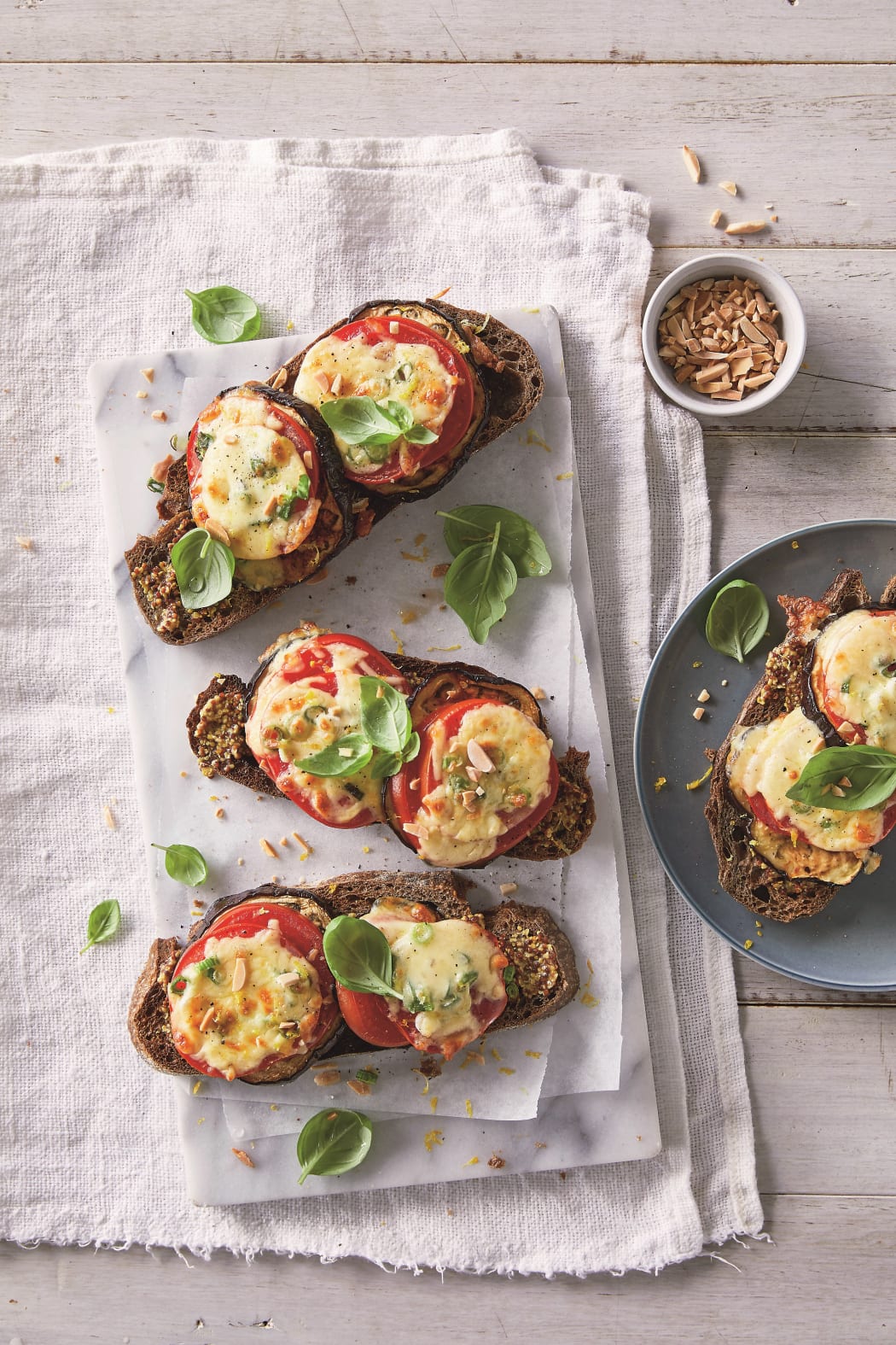 Eggplant Parmigiana Toast