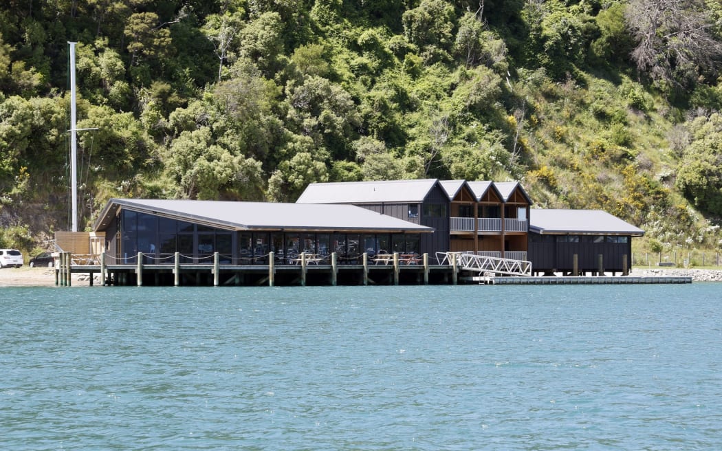 The sauna parked up next to the Queen Charlotte Yacht Club in July but had to close in August as it did not have consent. SUPPLIED: MARLBOROUGH EXPRESS - SINGLE USE ONLY