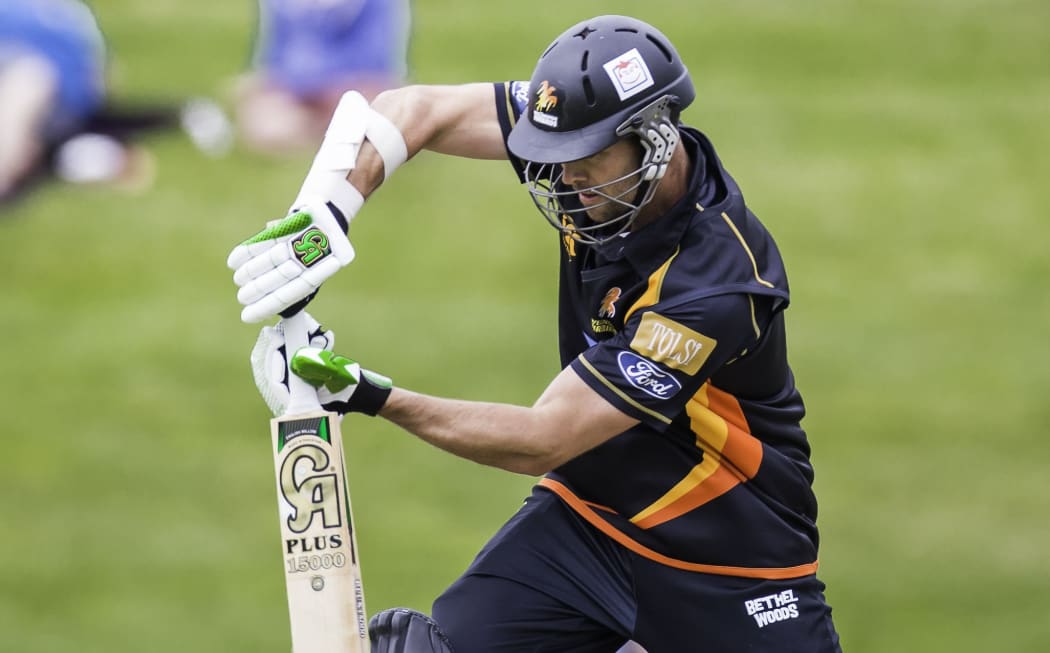 James Franklin bats for Wellington in the Ford Trophy