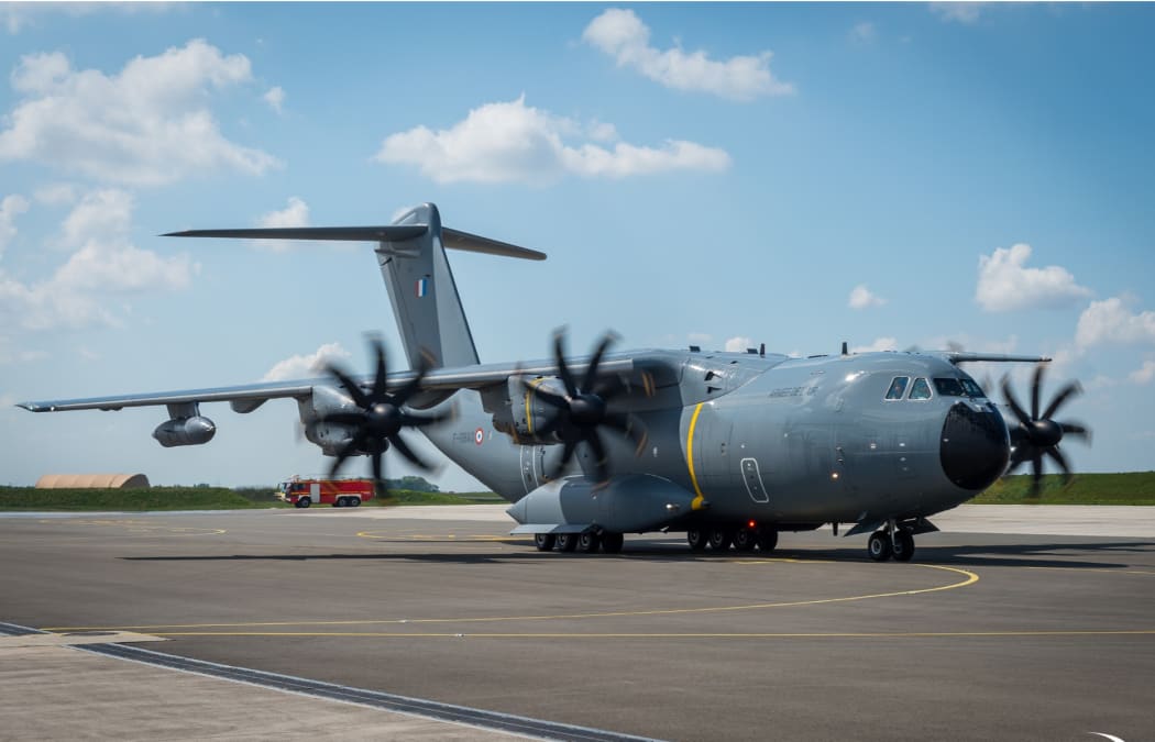 French military cargo A400M plane