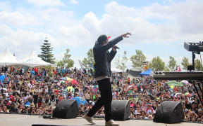 David Dallas live Barry Curtis Park, South Auckland Waitangi Day 2014.
