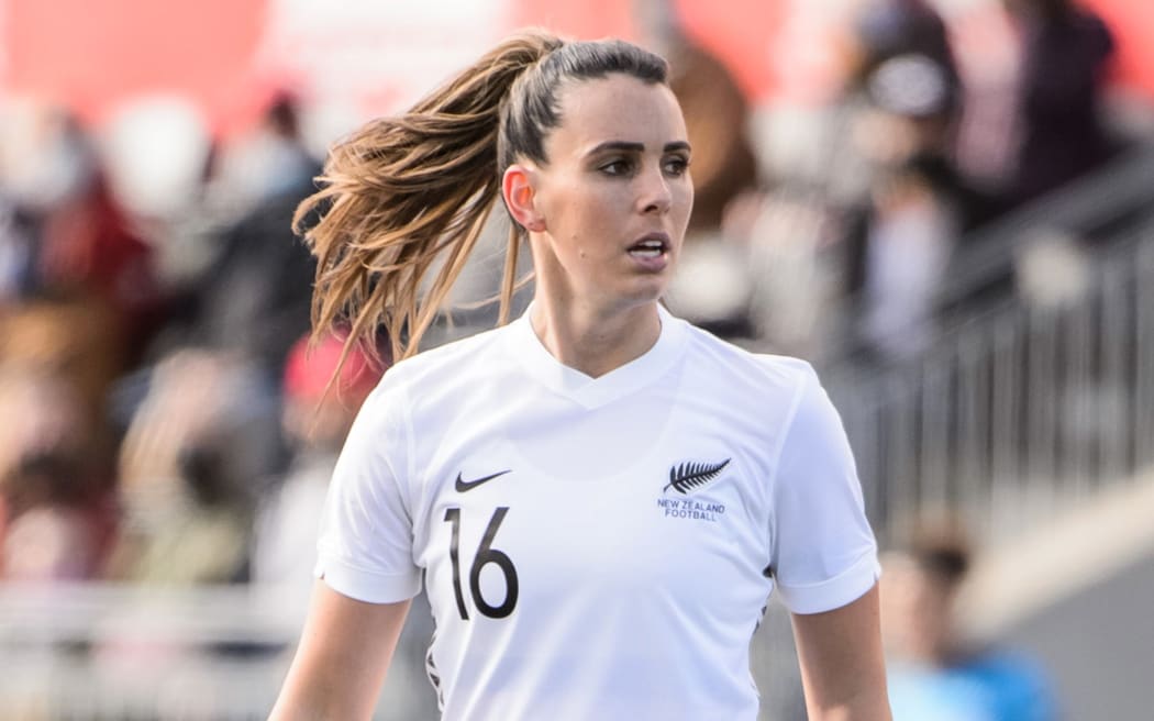 Emma Rolston. New Zealand Football Ferns v Canada Soccer team. International football match, Ottawa, Canada. Saturday 23 October 2021. © Mandatory photo credit: Matt Zambonin / www.photosport.nz