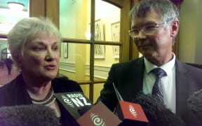 Labour Party acting leader David Parker and acting deputy Annette King.