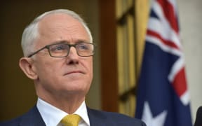Australia Prime Minister Malcolm Turnbull attends a press conference in Parliament House in Canberra on August 22, 2018.
