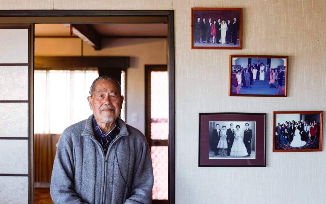 Charlie Wong, 91, travelled to Auckland with his mother and older brother via Hong Kong and Australia.