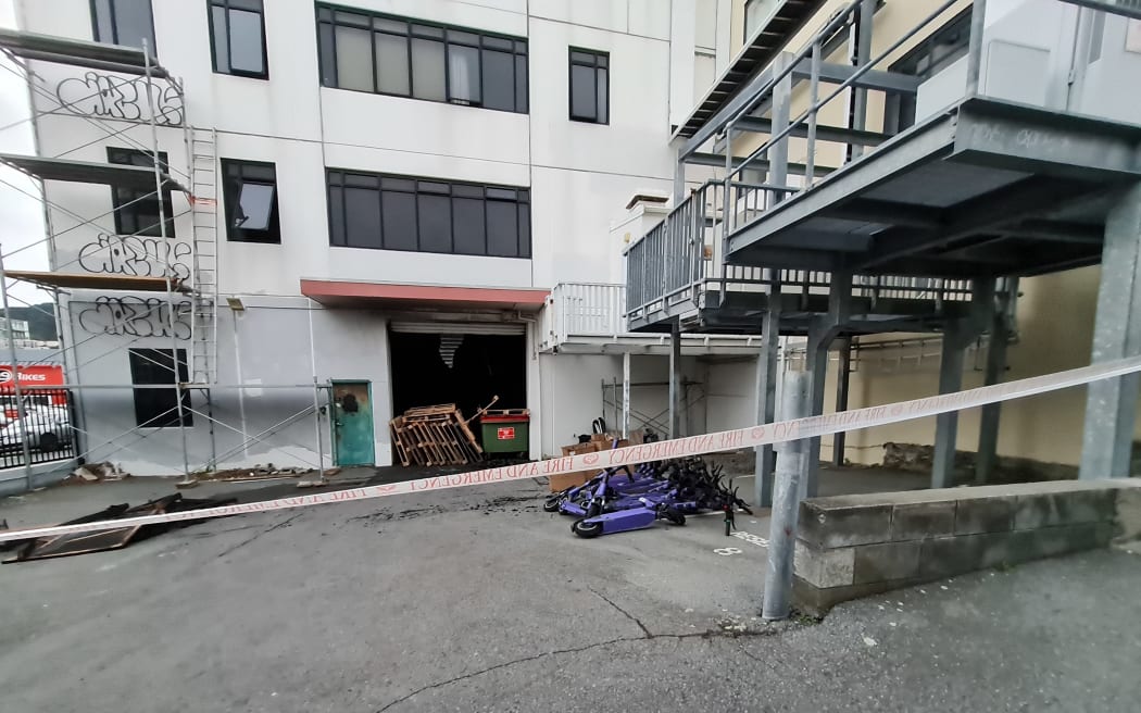 A building in central Wellington which is home to the Bible Society has been damaged by fire.
