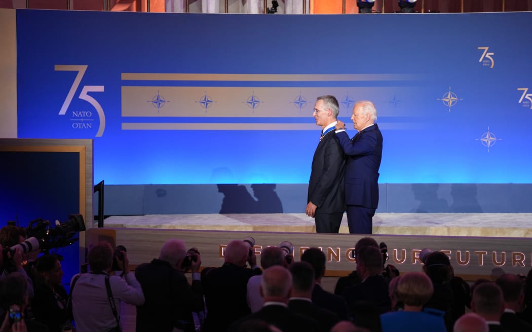 Joe Biden at NATO talks in Washington