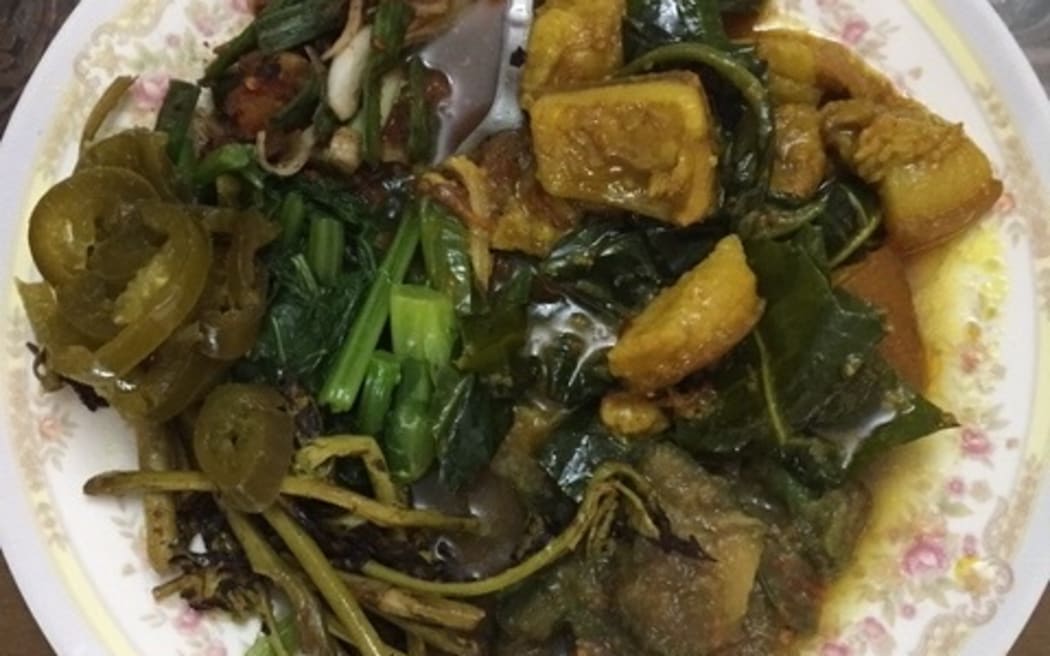 Chartang is a very spicy stew made with beef or pork and tribal herbs in northeastern India.