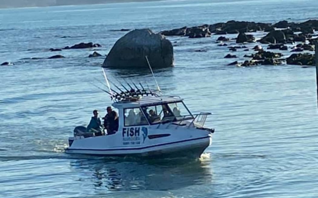 The boat that capsized off the coast of Kaikōura in 2022, killing five people.