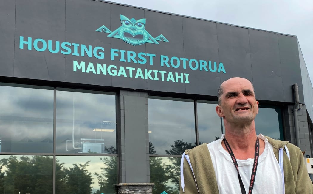 Housing First Rotorua peer support leader Justin Carr.