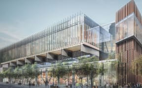 An artist's impression of the scaled down design agreed for Auckland's SkyCity convention centre.