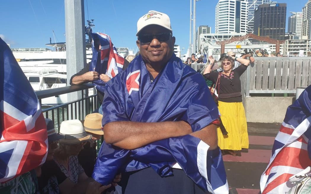 Team New Zealand supporter Bernard says he's very excited and hoping for the best. But he says yesterday's race had him shivering right up until the end and he thinks the Italians will put on another strong challenge today.