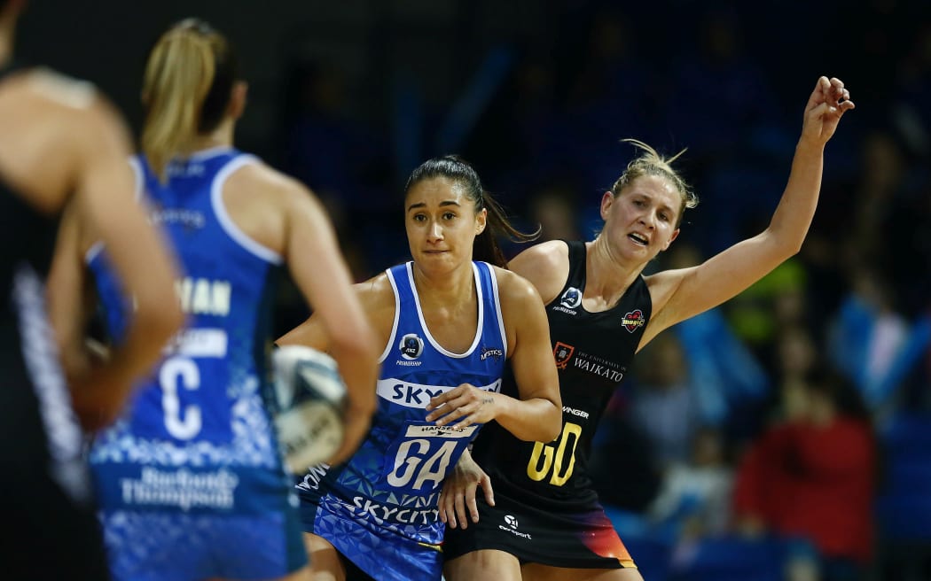 Maria Tutaia and Casey Kopua.