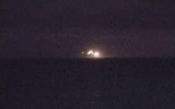 HMNZS Manawanui grounded on a reef at the southern end of Upolu in Samoa on 5 October 2024, the ship then caught fire, capsized and sank.