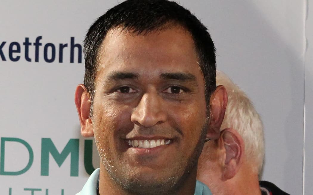 The India captain Mahendra Singh Dhoni.
