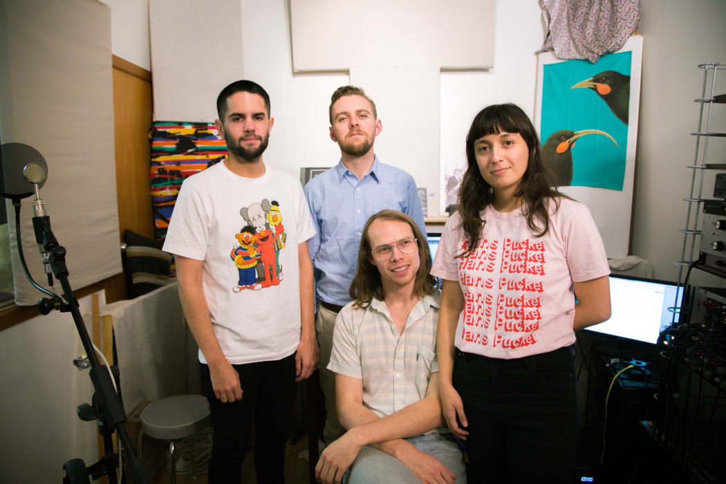 The Beths in their studio