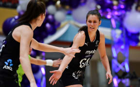 Silver Ferns Ameliaranne Ekenasio reacts.