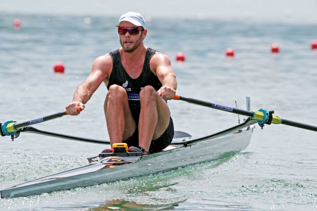 Robbie Manson has won the men's single sculls final in Lucerne
