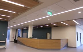 Reception area in the new Te Nikau Greymouth Hospital.