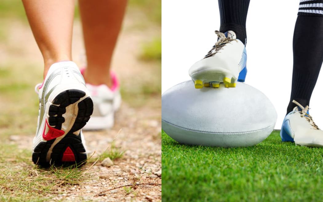 Walking and rugby