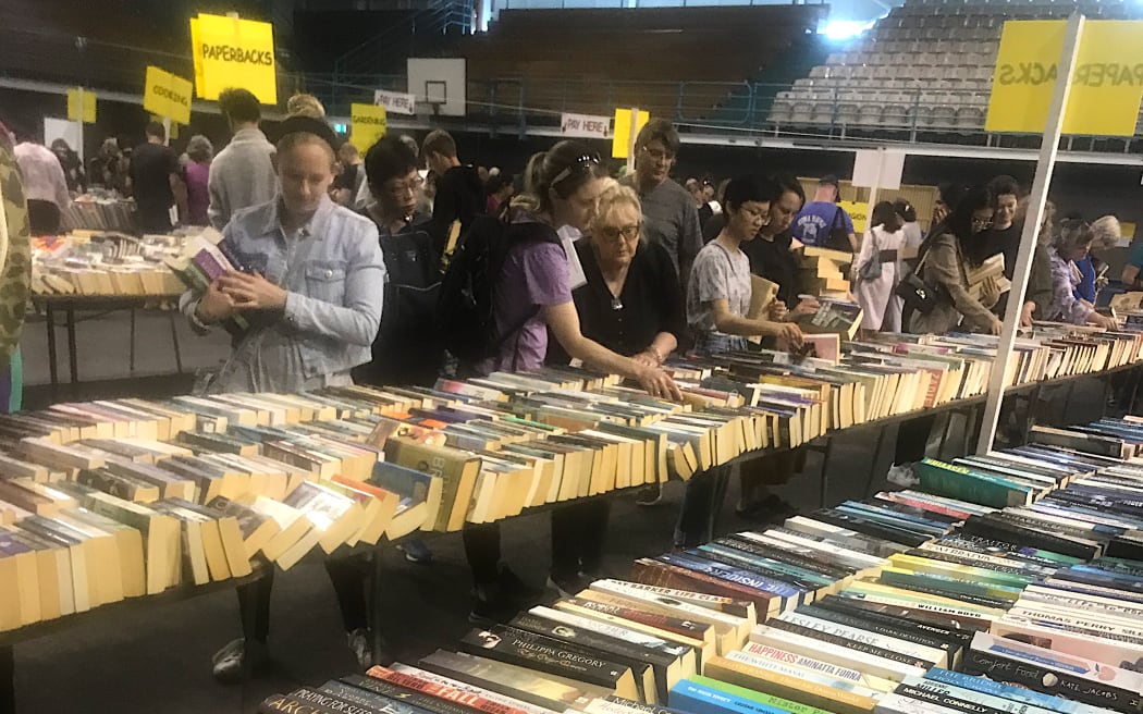 Book lovers crowd the Barfoot & Thompson Stadium in Auckland each year for the GABBS Book Fair.