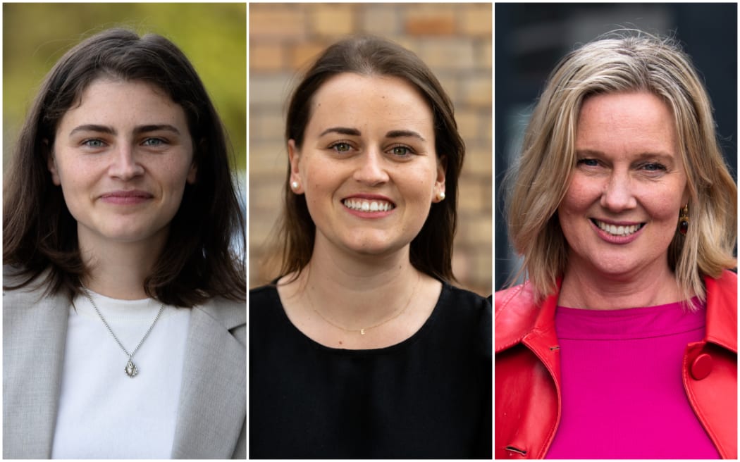 From left, Chlöe Swarbrick, Emma Mellow and Helen White