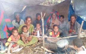 People seeking shelter after the 6.3 quake.