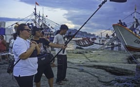 Image of Baby Ruth Villarama and film crew