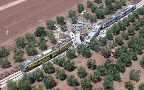 Carriages were torn apart by the force of the head-on collision in the southern Italian region of Puglia.