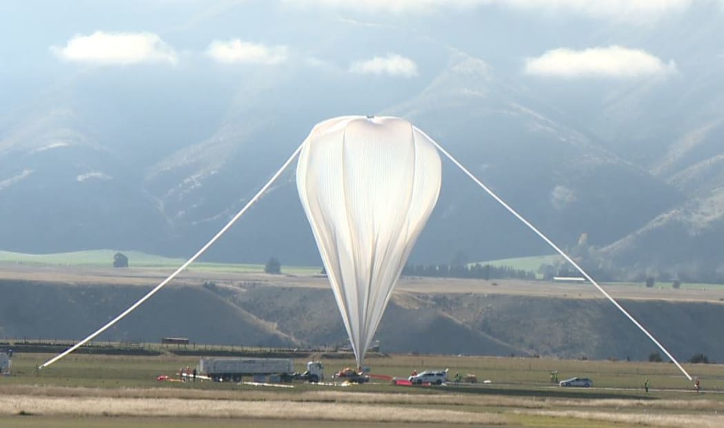 The balloon took about two hours to fully inflate before it was launched.
