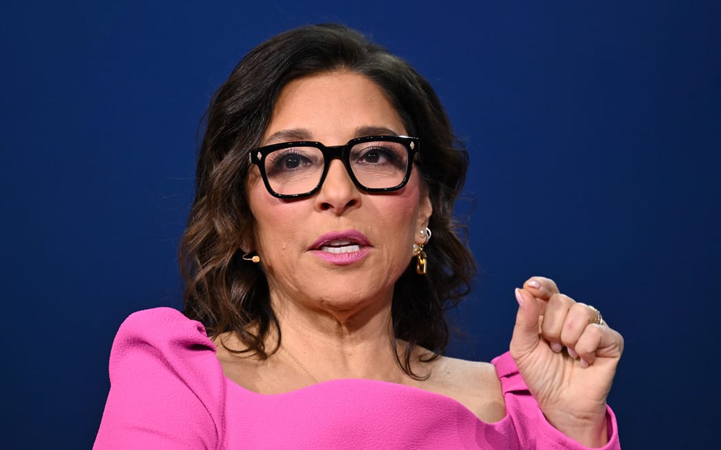 (FILES) Linda Yaccarino, CEO of X Corp., formerly Twitter, speaks with Catherine Herridge during a keynote at the Consumer Electronics Show (CES) in Las Vegas, Nevada, on January 7, 2025. Linda Yaccarino announced on July 9, 2025, her resignation as CEO of X, the social media platform formerly known as Twitter, after two years at the helm of the Elon Musk-owned company. In a statement posted on the platform, the former NBCUniversal advertising executive said she had "decided to step down as CEO of X" following what she described as "two incredible years" leading the company through a major transformation. (Photo by Patrick T. Fallon / AFP)