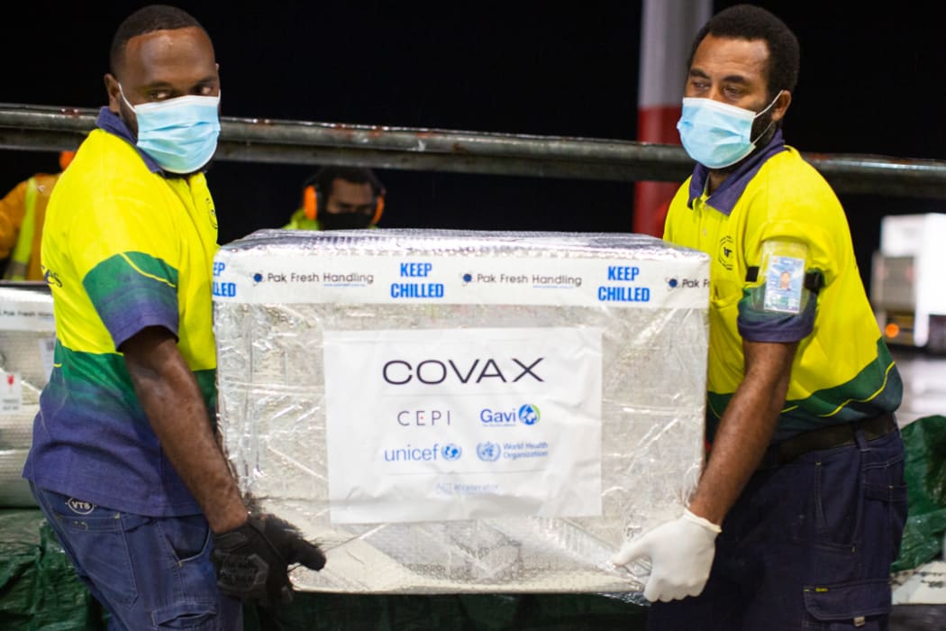 A first batch of AstraZeneca vaccine doses has arived in Vanuatu, 19 May 2021.