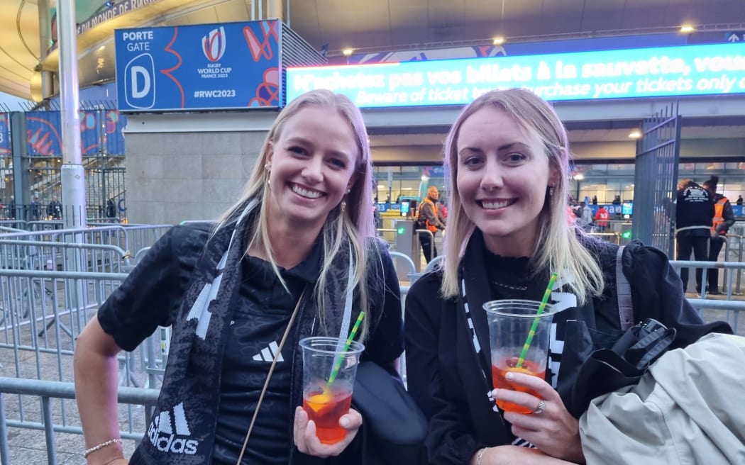 Fans at the Rugby World Cup 2023 in France ahead of the All Blacks vs Argentina game on 21 October.